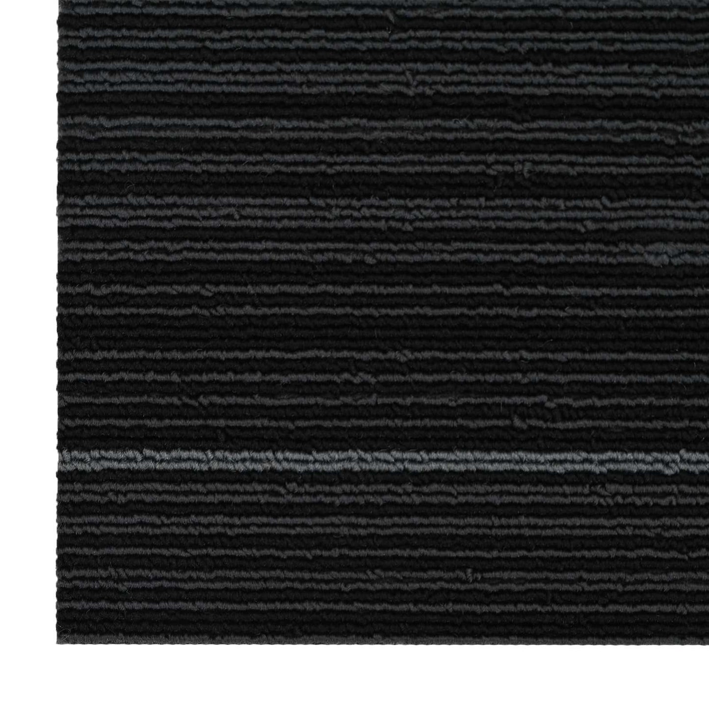 Carpet Tile Striped Dark Grey 50 x 50 cm 36 pcs PP and Bitumen
