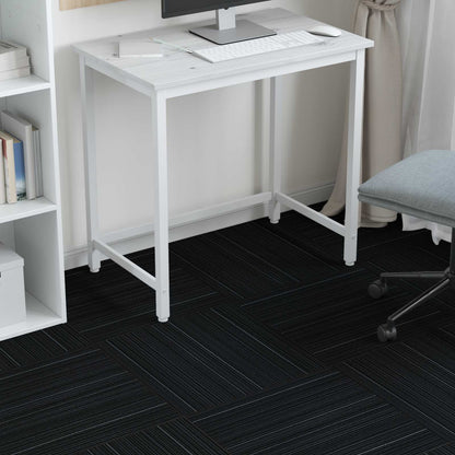 Carpet Tile Striped Dark Grey 50 x 50 cm 36 pcs PP and Bitumen