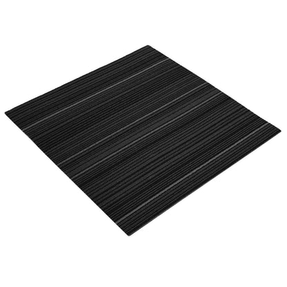 Carpet Tile Striped Dark Grey 50 x 50 cm 36 pcs PP and Bitumen