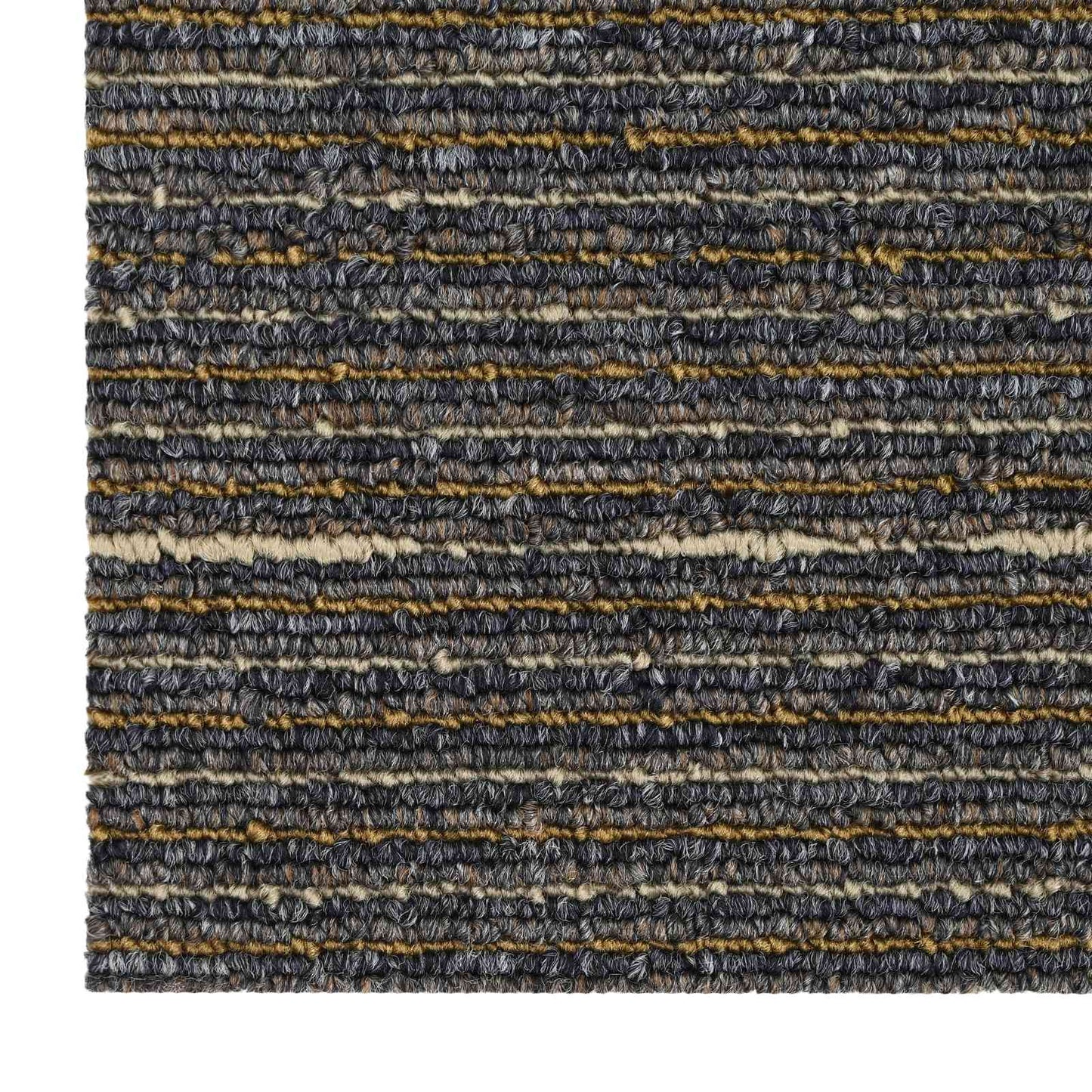 Carpet Tile Striped Light Brown 50 x 50 cm 36 pcs
