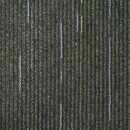 Carpet Tile Striped Light Green 50 x 50 cm 36 pcs