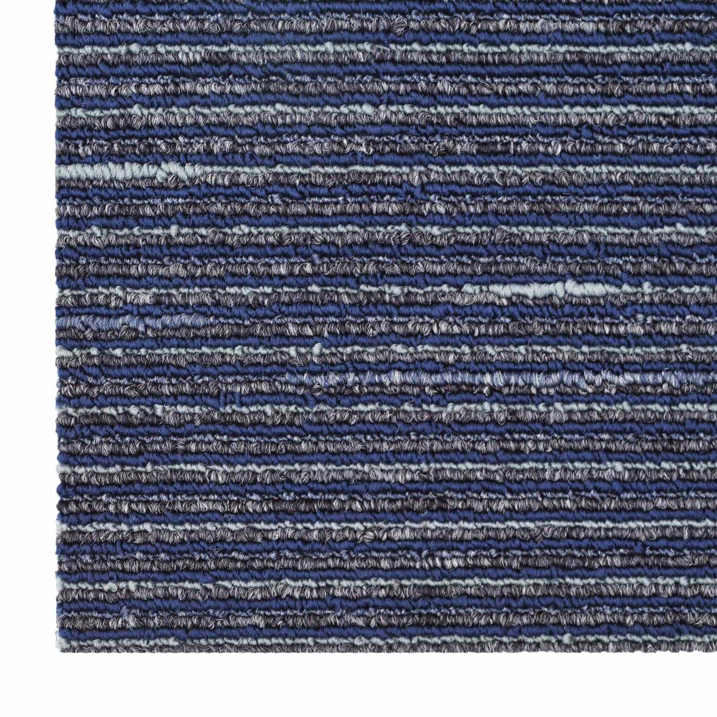 Carpet Tile Striped Blue 50 x 50 cm 20 pcs PP and Bitumen