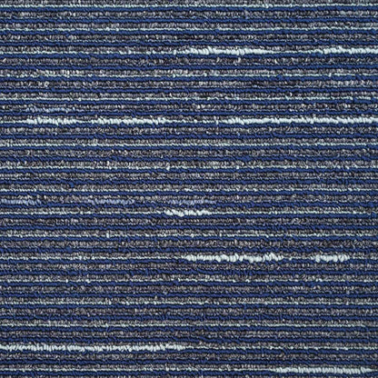 Carpet Tile Striped Blue 50 x 50 cm 20 pcs PP and Bitumen
