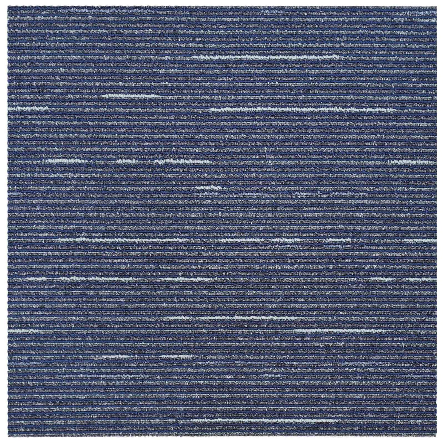 Carpet Tile Striped Blue 50 x 50 cm 36 pcs PP and Bitumen