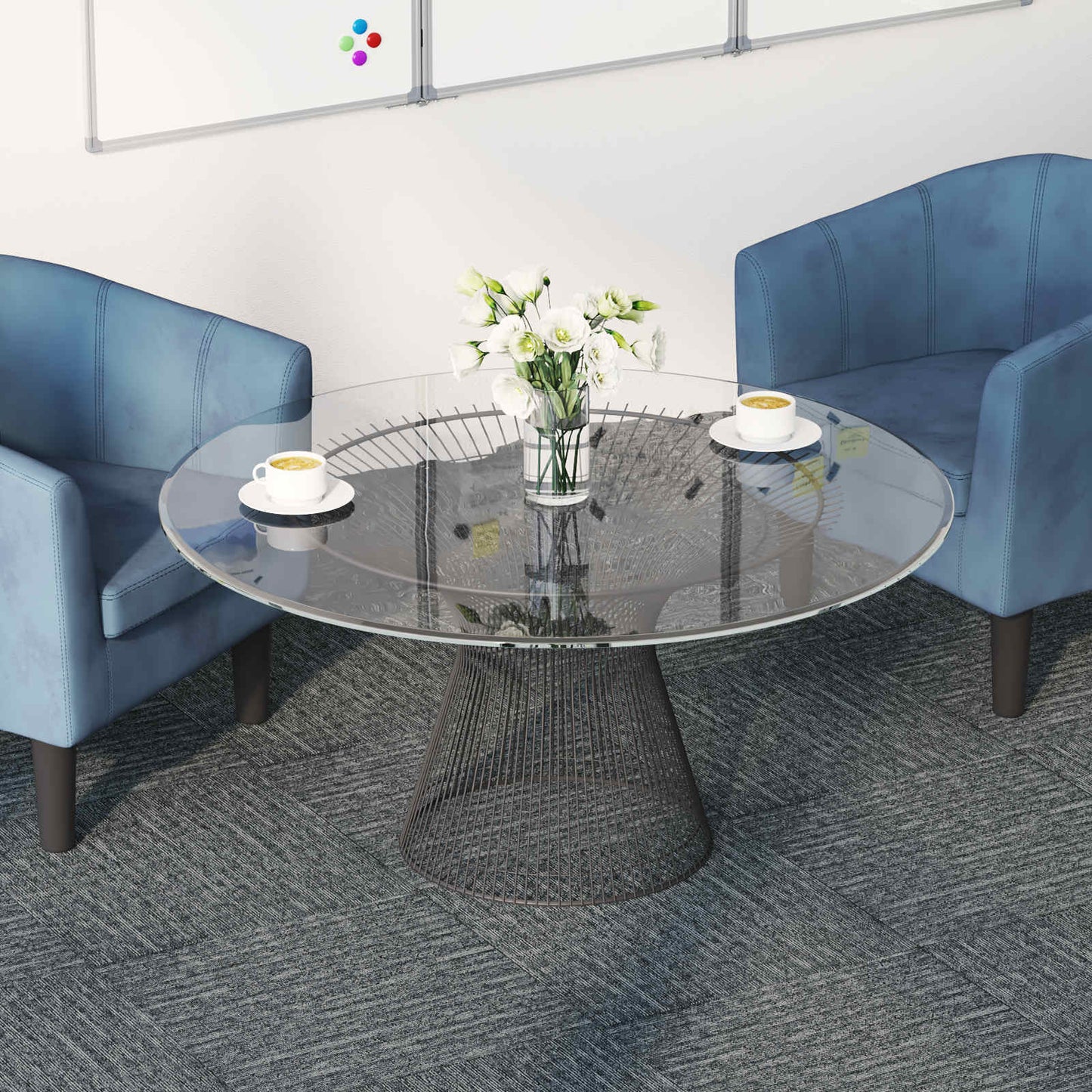 Carpet Tile Rock Grey 50 x 50 cm 20 pcs PP and Bitumen