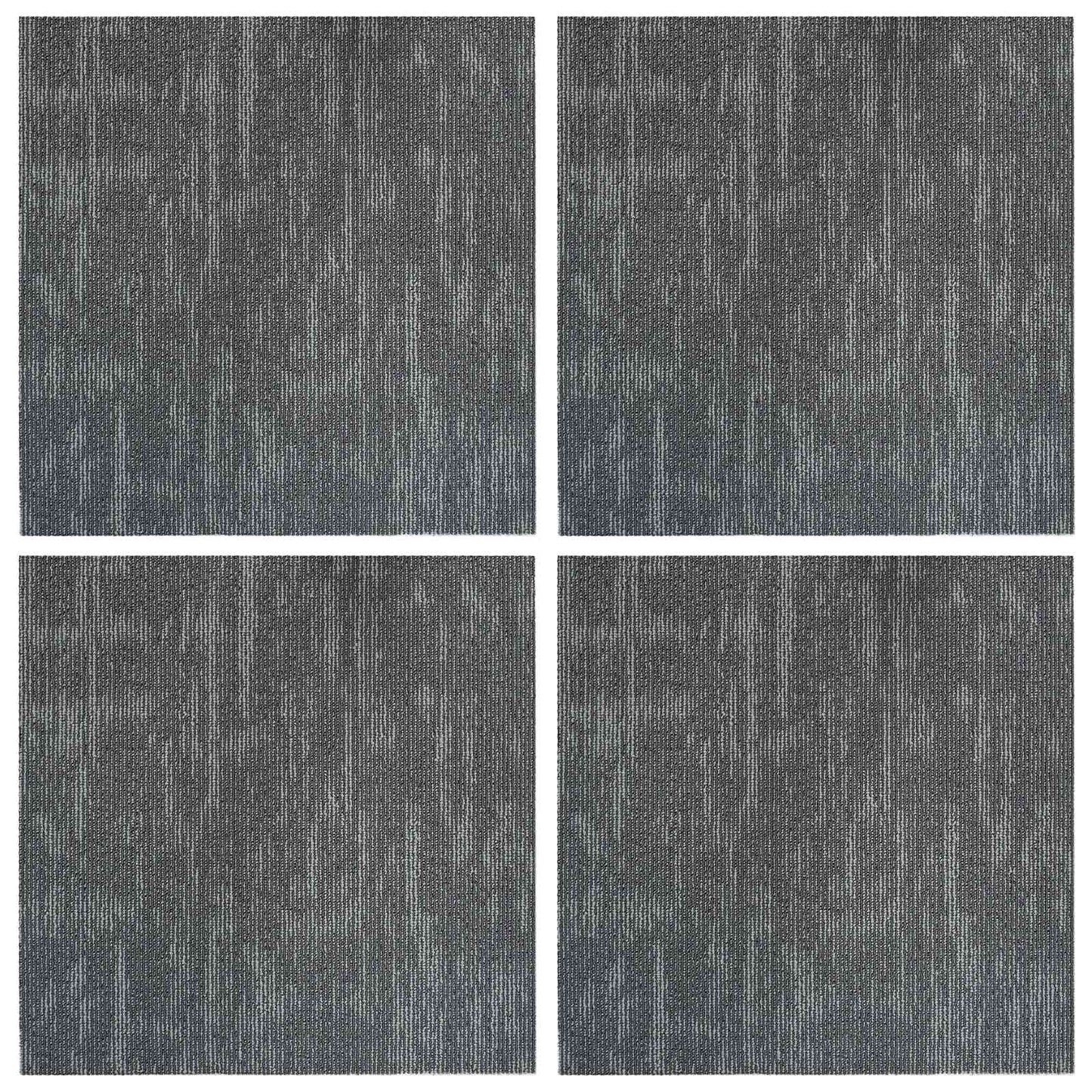 Carpet Tile Concrete Grey 50 x 50 cm 4 pcs PP and Bitumen