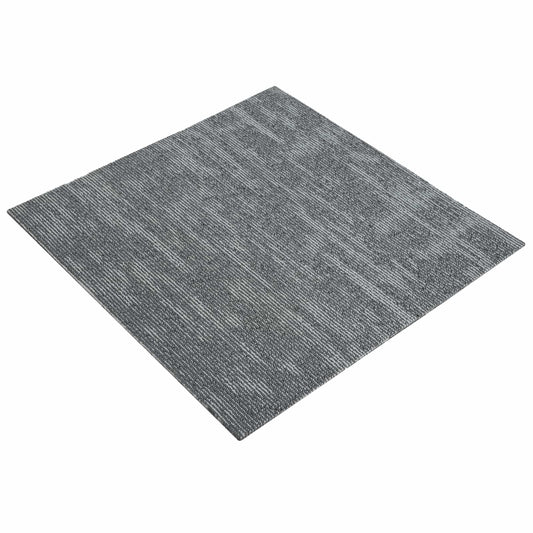 Carpet Tile Concrete Grey 50 x 50 cm 20 pcs PP and Bitumen