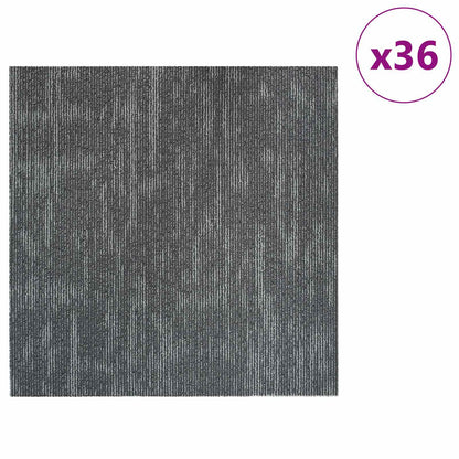 Carpet Tile Concrete Grey 50 x 50 cm 36 pcs PP and Bitumen