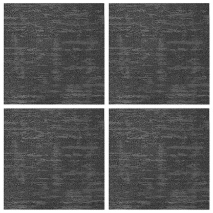 Carpet Tile Charcoal Grey 50 x 50 cm 4 pcs PP and Bitumen