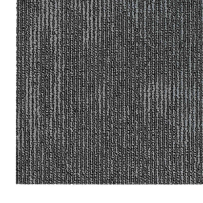 Carpet Tile Charcoal Grey 50 x 50 cm 20 pcs PP and Bitumen