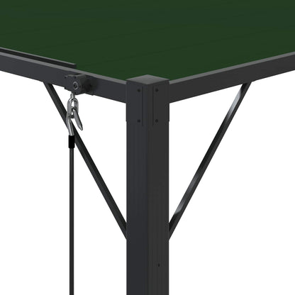 Gazebo with Louvered Roof 3 x 3 x 2.14 m Green
