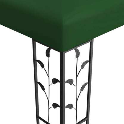 Gazebo 3 x 3 x 2.68 m Green Polyester and Steel