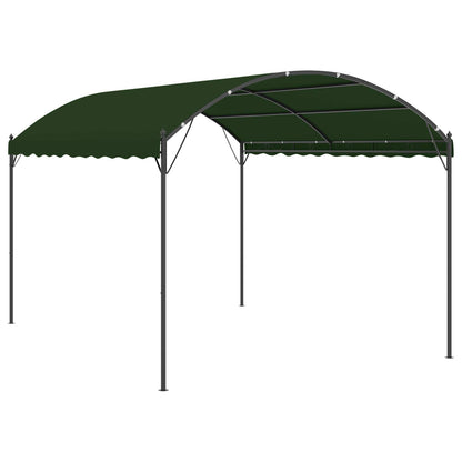 Gazebo 4 x 3 x 2.6 m Green Polyester and Steel