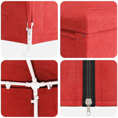 Party Tent 600 x 300 x 255 cm Red PE and Steel