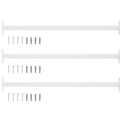 Adjustable Window Safety Bar 3 pcs 710 -1200 mm Steel White