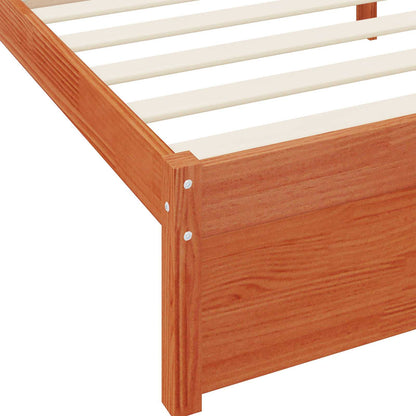 Bookcase Bed with Headboard with Storage Solid Pine Wood