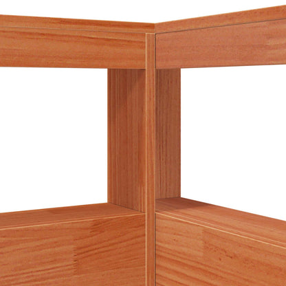 Bookcase Bed with Headboard with Storage Solid Pine Wood