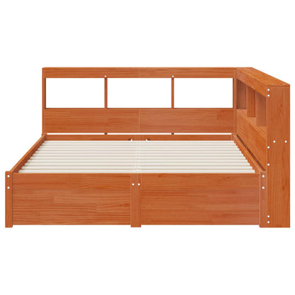 Bookcase Bed with Headboard with Storage Solid Pine Wood