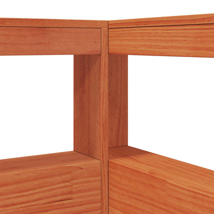 Bookcase Bed with Headboard with Storage Solid Pine Wood