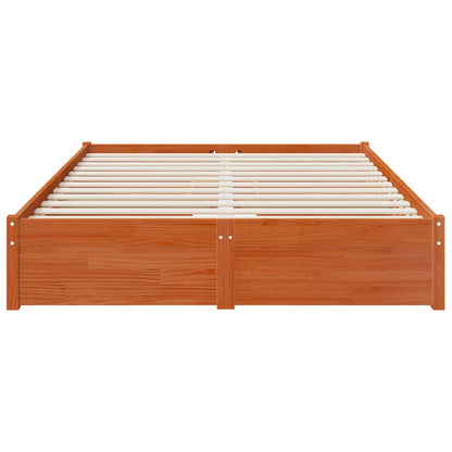 Bed Frame with Drawer with Storage Solid Pine Wood