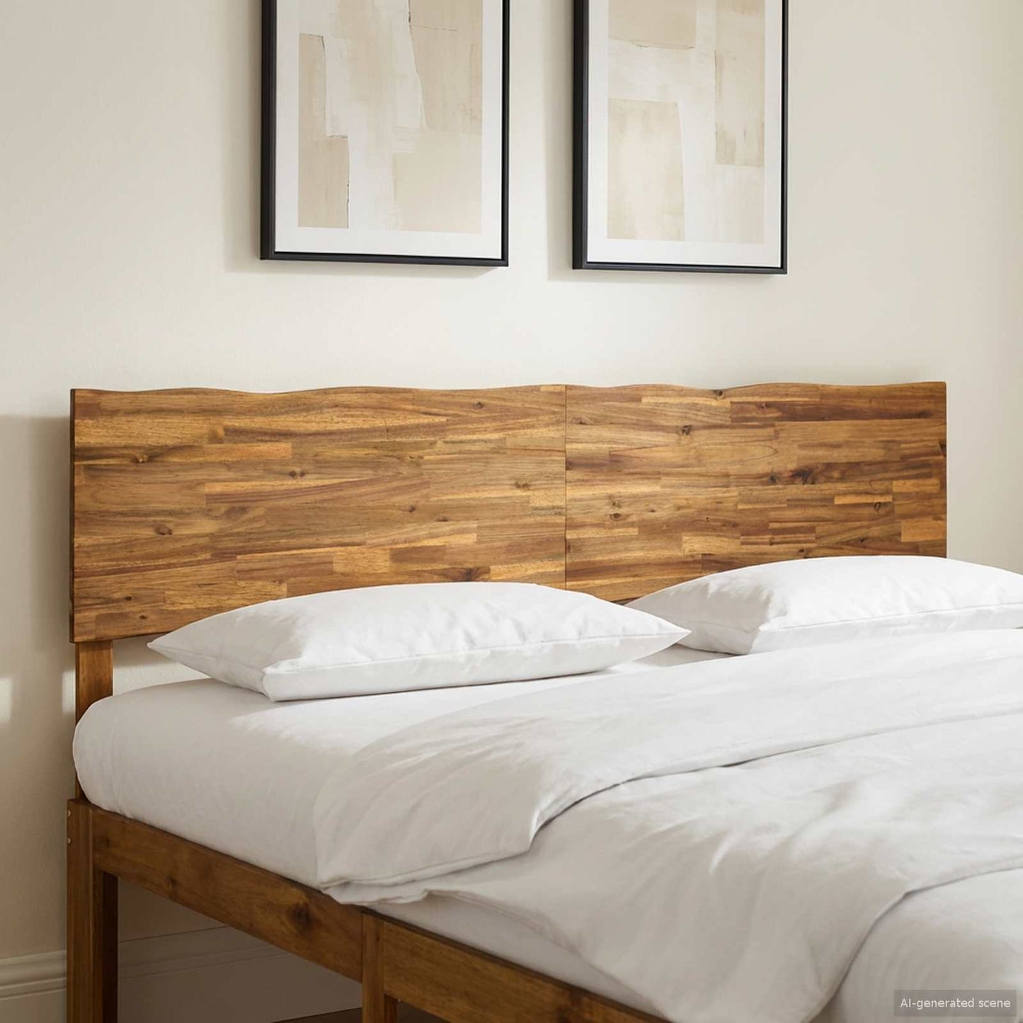 Live Edge Headboard ROSTOCK Natural 200 cm Solid Acacia Wood