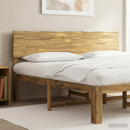 Live Edge Headboard ROSTOCK White 200 cm Solid Acacia Wood