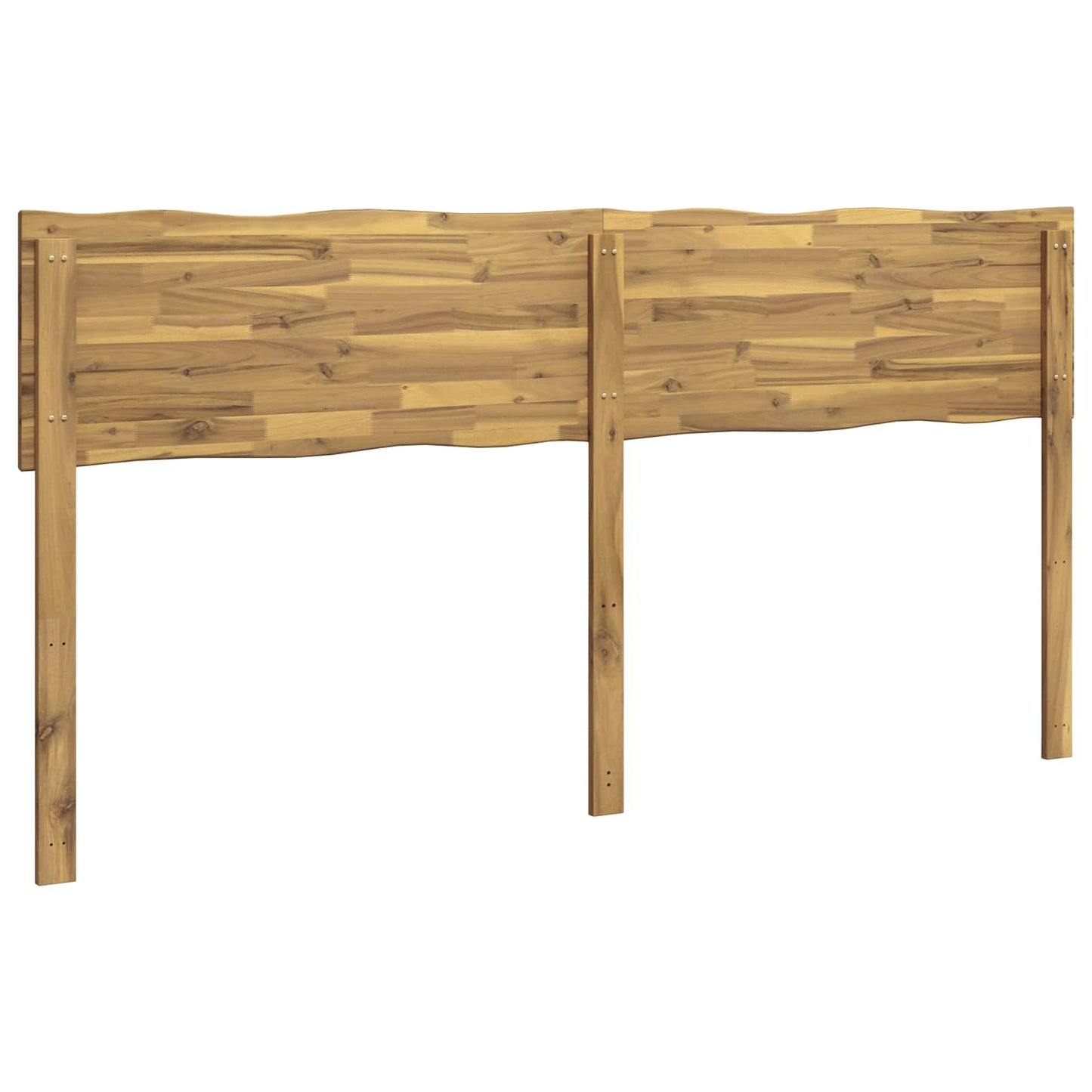 Live Edge Headboard ROSTOCK White 200 cm Solid Acacia Wood