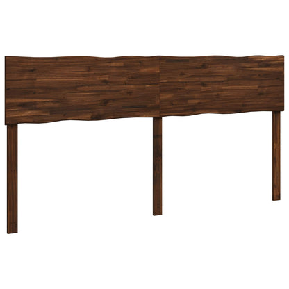 Live Edge Headboard ROSTOCK Dark Brown 180 cm Solid Acacia Wood