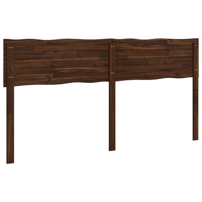 Live Edge Headboard ROSTOCK Dark Brown 180 cm Solid Acacia Wood
