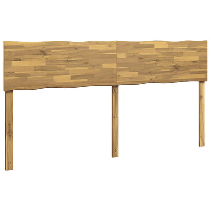 Live Edge Headboard ROSTOCK White 180 cm Solid Acacia Wood