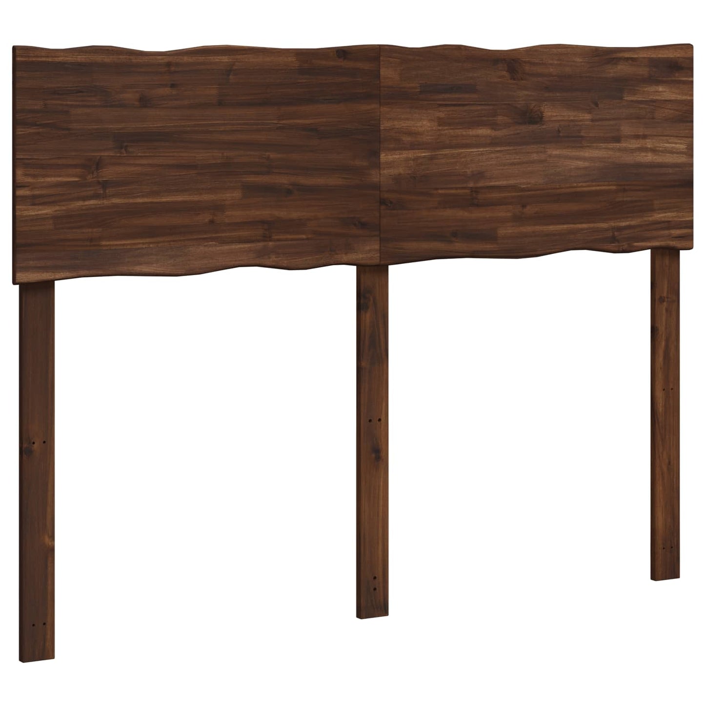 Live Edge Headboard ROSTOCK Dark Brown 140 cm Solid Acacia Wood