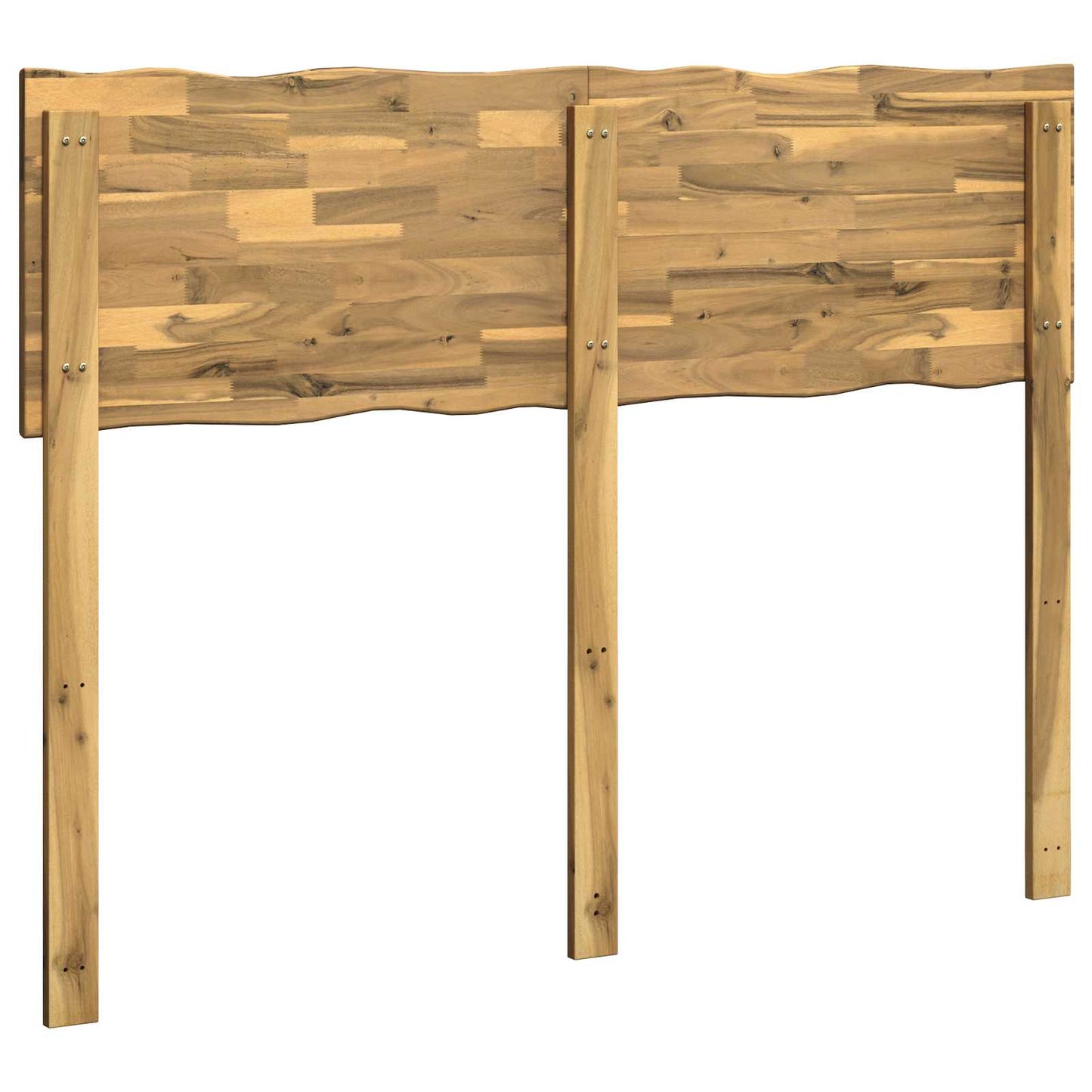 Live Edge Headboard ROSTOCK White 140 cm Solid Acacia Wood