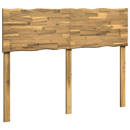 Live Edge Headboard ROSTOCK White 135 cm Solid Acacia Wood