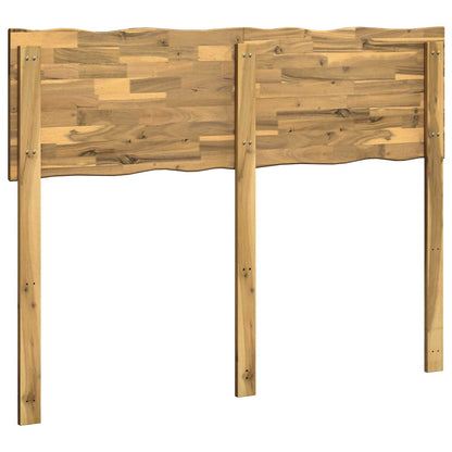 Live Edge Headboard ROSTOCK White 135 cm Solid Acacia Wood