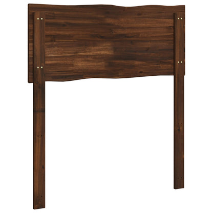 Live Edge Headboard ROSTOCK Dark Brown 90 cm Solid Acacia Wood