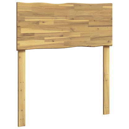 Live Edge Headboard ROSTOCK White 90 cm Solid Acacia Wood