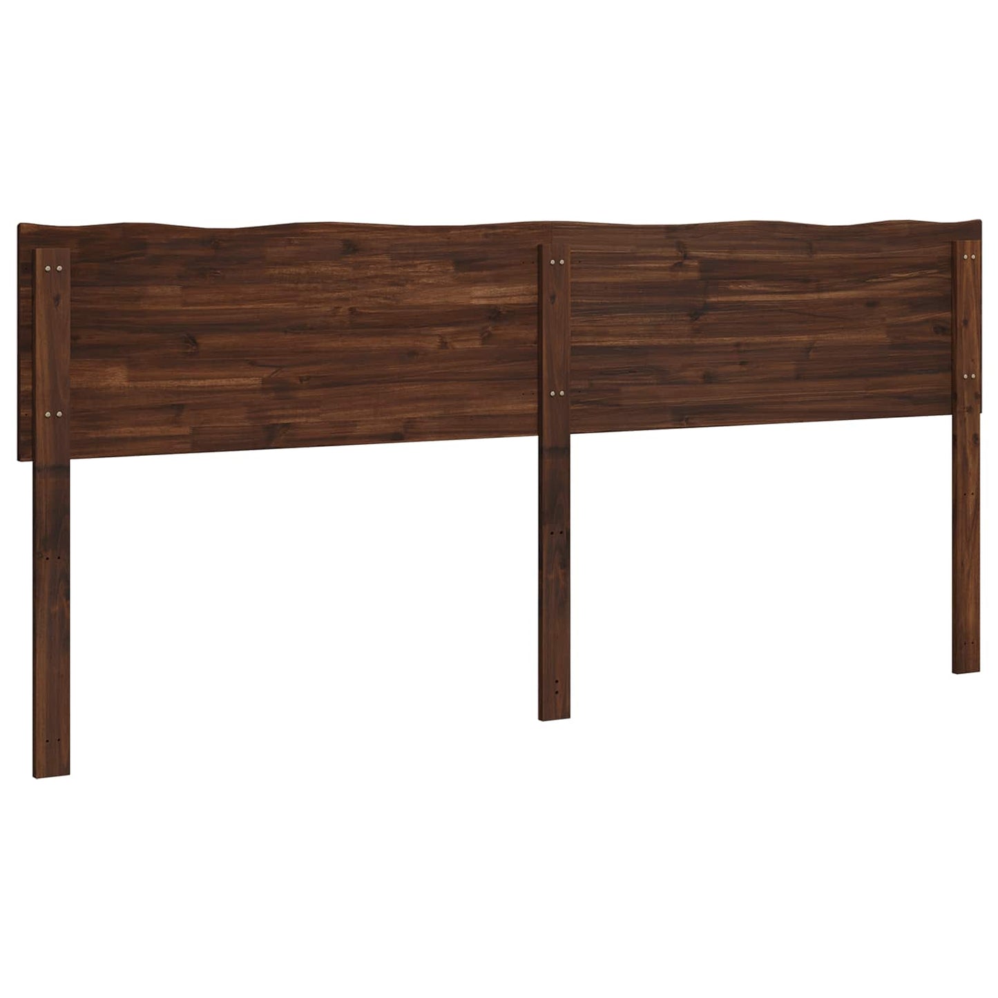 Live Edge Headboard ROSTOCK Dark Brown 200 cm Solid Acacia Wood