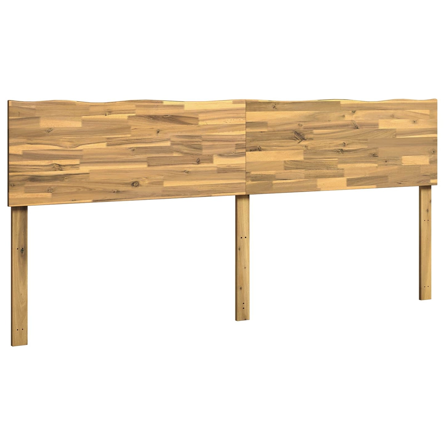 Live Edge Headboard ROSTOCK White 200 cm Solid Acacia Wood