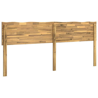 Live Edge Headboard ROSTOCK White 200 cm Solid Acacia Wood
