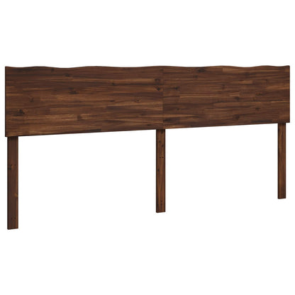 Live Edge Headboard ROSTOCK Dark Brown 180 cm Solid Acacia Wood