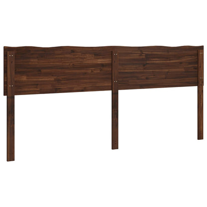 Live Edge Headboard ROSTOCK Dark Brown 180 cm Solid Acacia Wood
