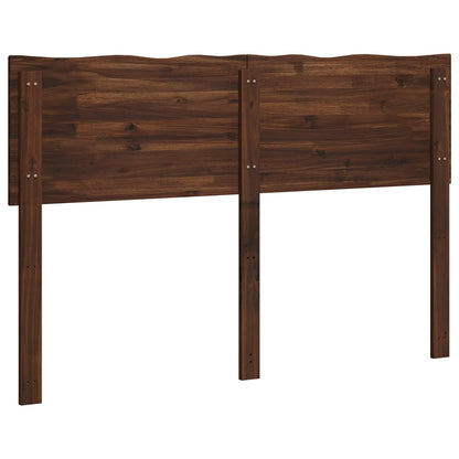 Live Edge Headboard ROSTOCK Dark Brown 160 cm Solid Acacia Wood
