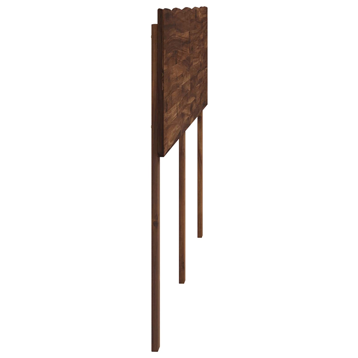 Live Edge Headboard ROSTOCK Dark Brown 150 cm Solid Acacia Wood