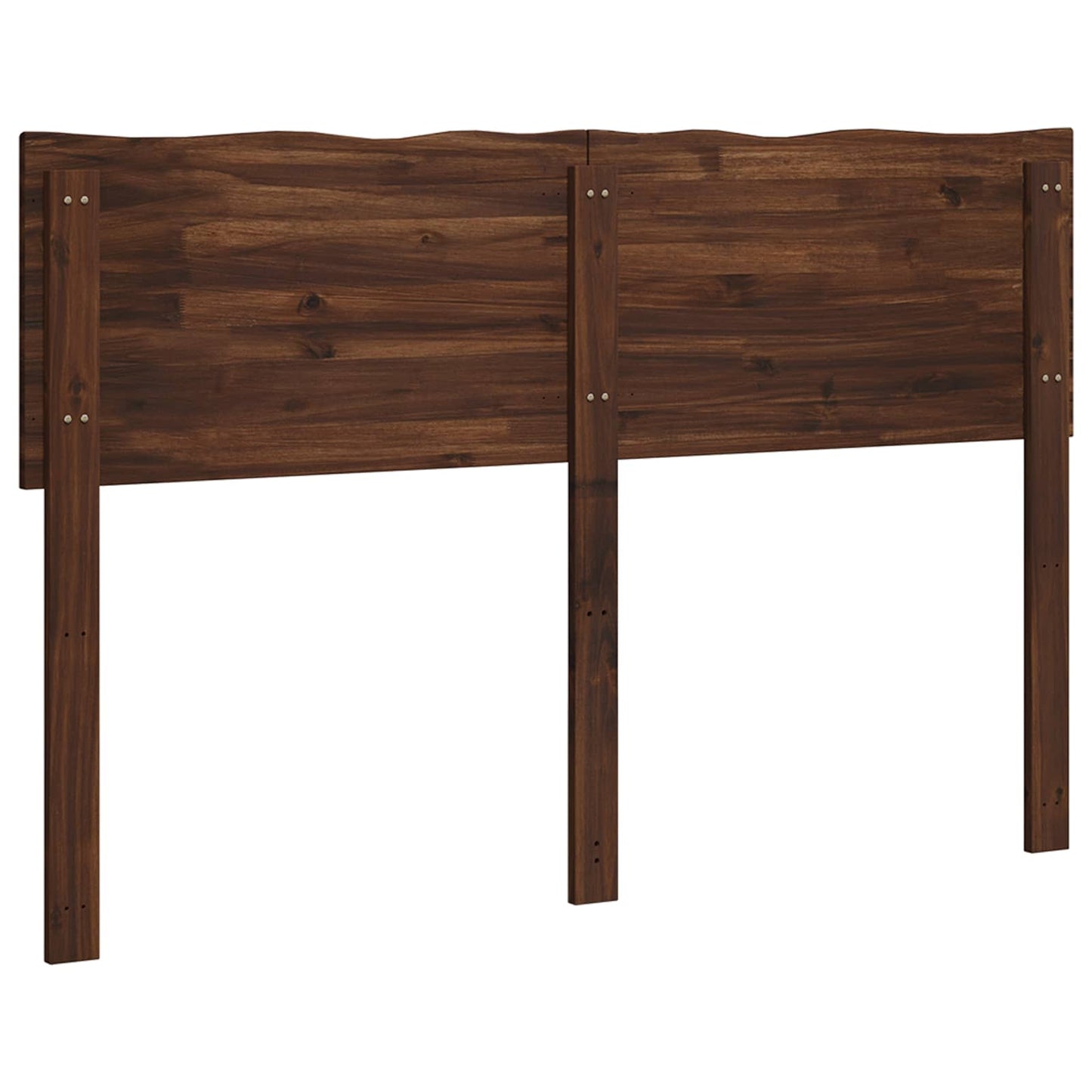 Live Edge Headboard ROSTOCK Dark Brown 140 cm Solid Acacia Wood