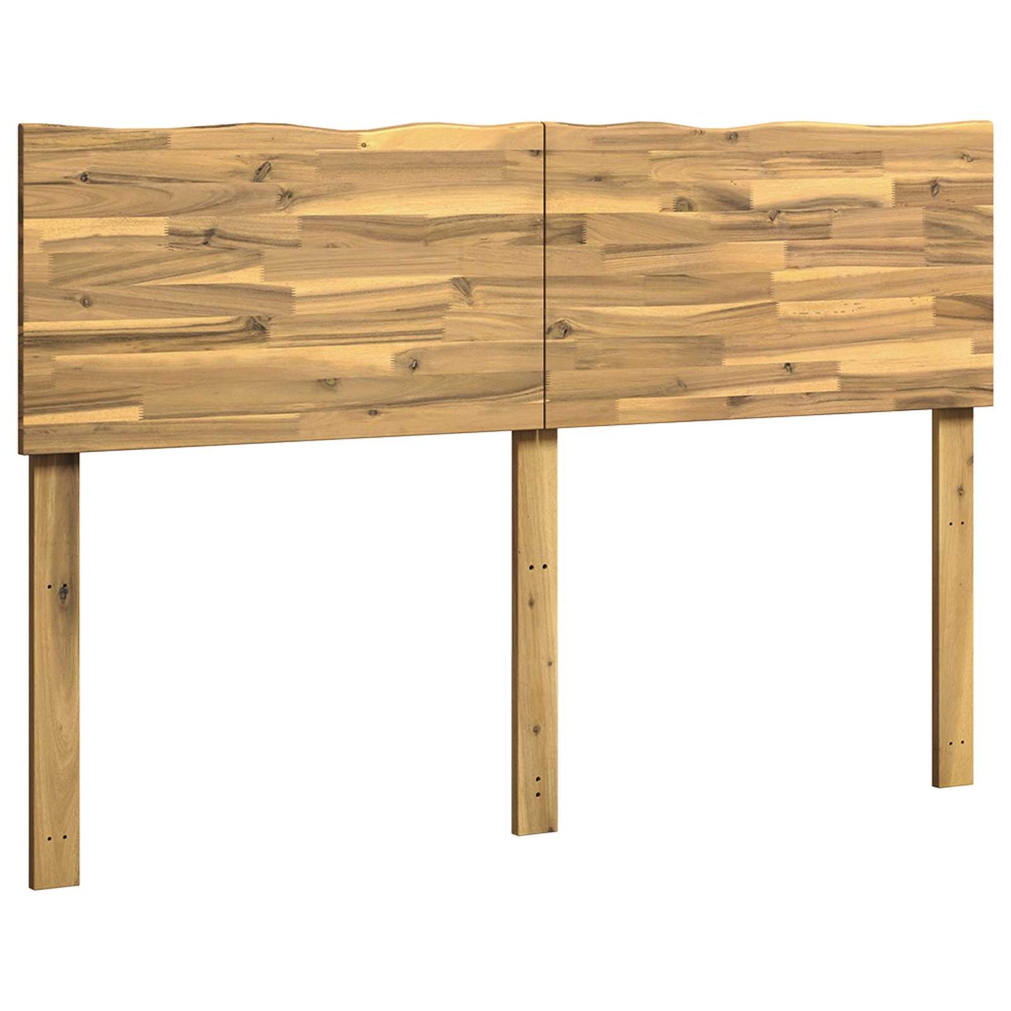 Live Edge Headboard ROSTOCK White 135 cm Solid Acacia Wood