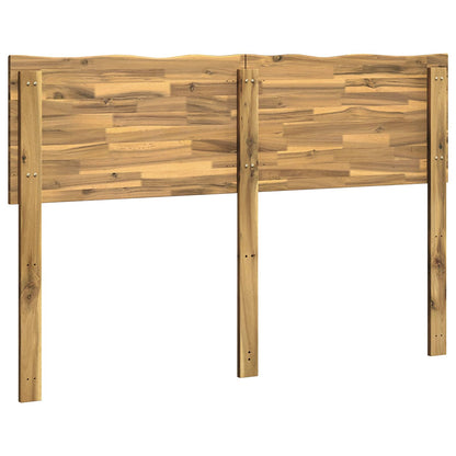 Live Edge Headboard ROSTOCK White 135 cm Solid Acacia Wood