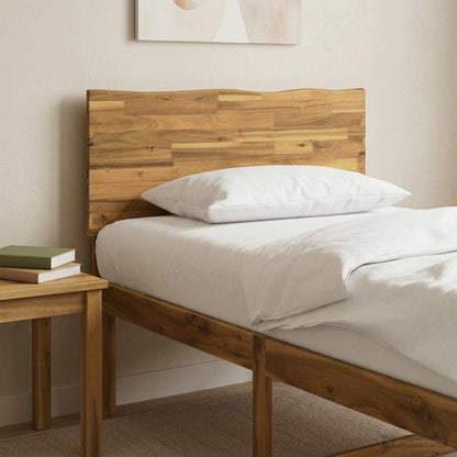 Live Edge Headboard ROSTOCK White 75 cm Solid Acacia Wood