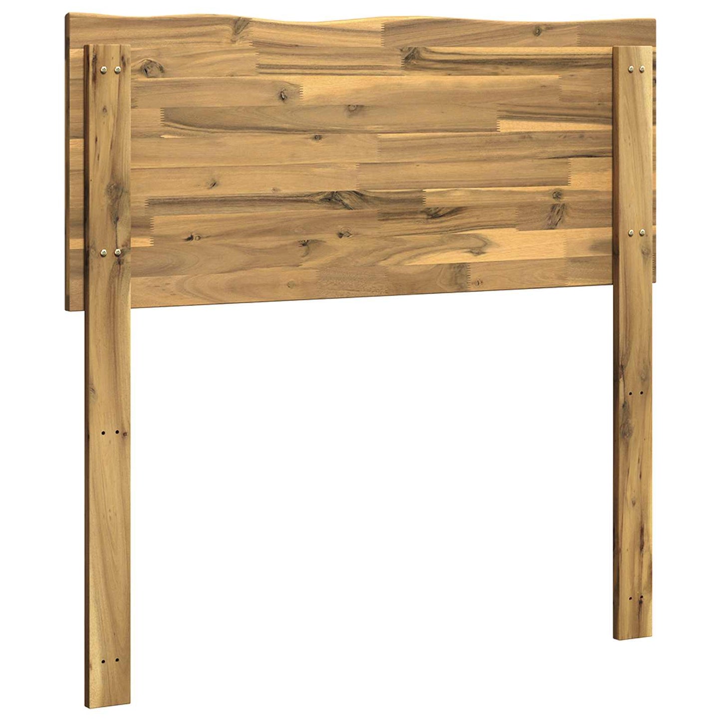 Live Edge Headboard ROSTOCK White 100 cm Solid Acacia Wood