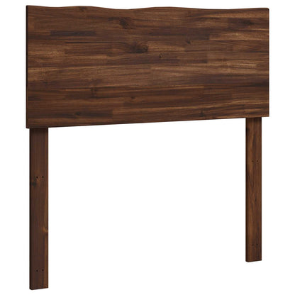 Live Edge Headboard ROSTOCK Dark Brown 90 cm Solid Acacia Wood