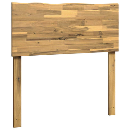 Live Edge Headboard ROSTOCK White 90 cm Solid Acacia Wood